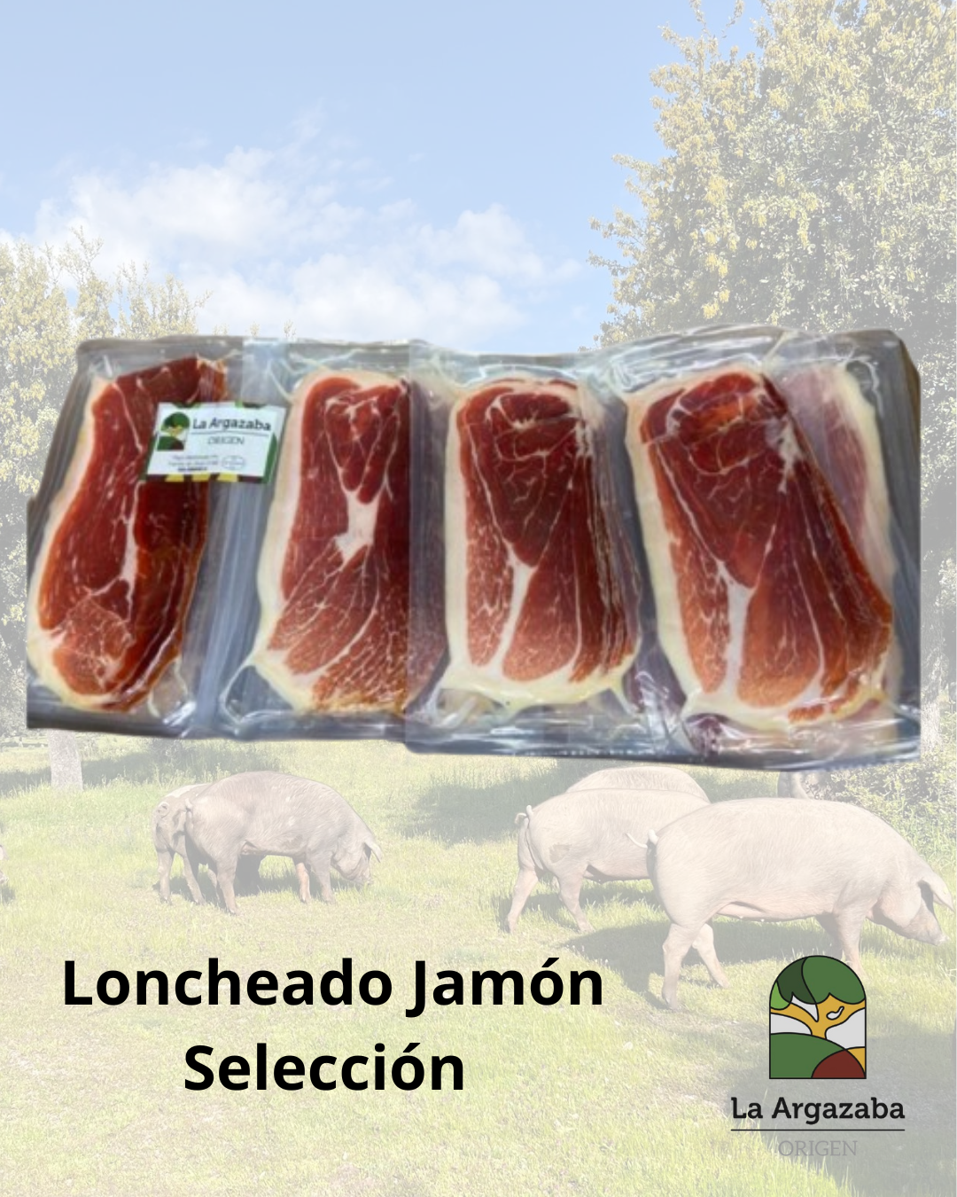 Loncheado de Jamón Selección La Argazaba (cortado a maquina)